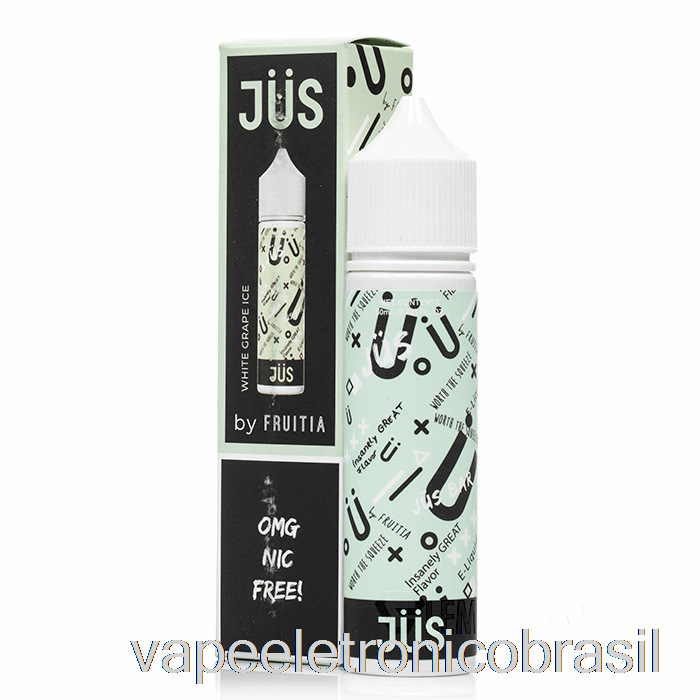 Vape Eletrônico Gelo De Uva Branca - Jus E-líquido - 60ml 0mg